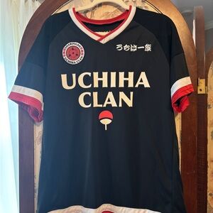 Uchiha Clan Black and Red Men's Jersey